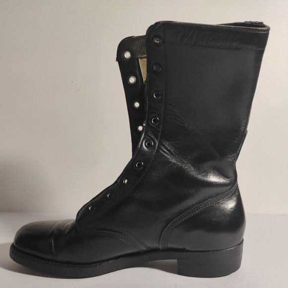 Vintage Wingfoot Goodyear 1985 Leather boots  US Military Army Black Size 7.5 main image 8